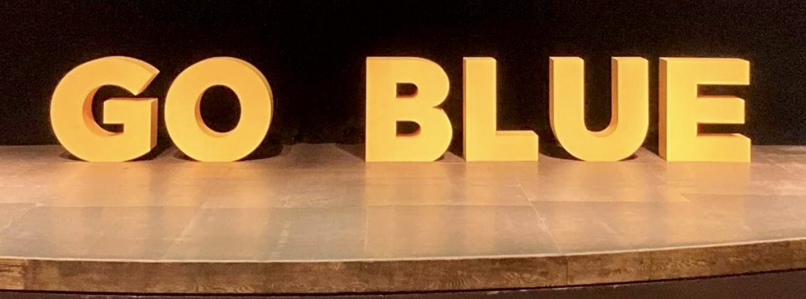 Susan_DC's tweet photo. @shomaristone @UMichFootball Go Blue! Forever, Go Blue! Let’s  Rock The Big House! Nothing Like Game Day in A2! 
💛💙〽️🏈 https://t.co/AnAehuYgBR