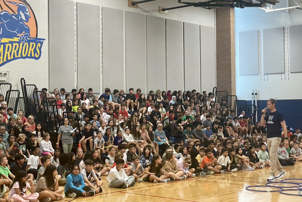 pvtechteacher's tweet photo. The Warrior Assembly was a great way to start a great year! #inspire70 https://t.co/0P0dYcOGck