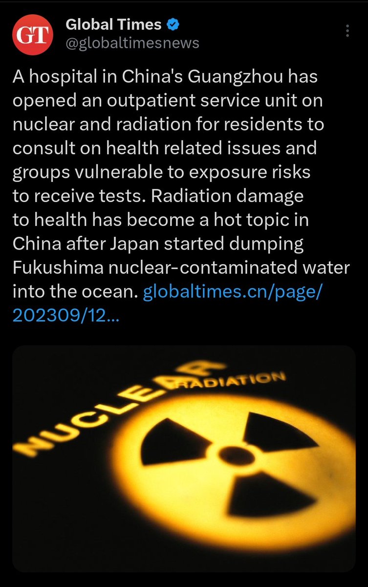 JTroullioud's tweet photo. The Global Times is manipulating information on Fukushima water provoking unjustified fears of radioactive contamination and anti-Japanese sentiments among its readers. https://t.co/PrJHpEPNsi