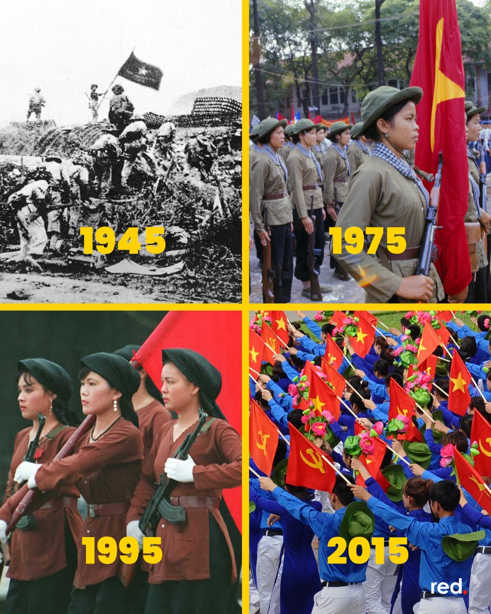 redstreamnet's tweet photo. On this day in 1945 legendary communist and anti-imperialist Ho Chi Minh declared Vietnam's independence from France following the formal end of the Second World War and a successful rebellion against Vichy French and Japanese forces. On 2 September 1945, Japanese representatives signed the instrument of surrender aboard the USS Missouri in Tokyo Bay, ending the most destructive conflict in human history. At the same time, Ho Chi Minh signed a proclamation of independence based on the principles of liberty and equality as the national anthem was sung by a crowd of 400,000 in Hanoi. ⁣

Ho Chi Minh returned to Vietnam in 1941 to lead the Việt Minh independence movement. He oversaw military operations against the Vichy French and Japanese colonial occupation of Vietnam. In the 1945 August Revolution, Ho Chi Minh and the Viet Minh called on the Vietnamese to rebel against the French and Japanese. By August 19 they had captured Hanoi and declared a provisional administration on 24 August. Ho Chi Minh became Chairman of the Provisional Government and convinced Emperor Bảo Đại to abdicate leading to the establishment of a republic. ⁣

However, despite the joyous scenes in Hanoi on 2 September 1945, there was trouble ahead. US President Harry Truman refused to recognize Ho Chi Minh's declaration of independence the French refused to leave and Vietnam was divided by the victorious allies. It would take decades and millions of deaths following wars against the French, Americans, and Chinese for the Vietnamese to win their true independence. Vietnam's Independence Day has since been celebrated with annual parades honoring the resistance forces in Hanoi.⁣