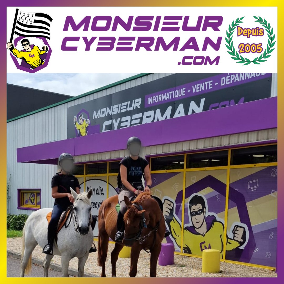 🏇 A cheval sur ses principes, MonsieurCyberMan vous accueille et vous conseille quelque soit votre moyen de locomotion. 😊

"MaisQuiEstDonc : MonsieurCyberMan ???"
Cherchez le sur le net et parlez-en à vos ami(e)s !!!
MonsieurCyberMan.com

#course #cheval #équitation #redon