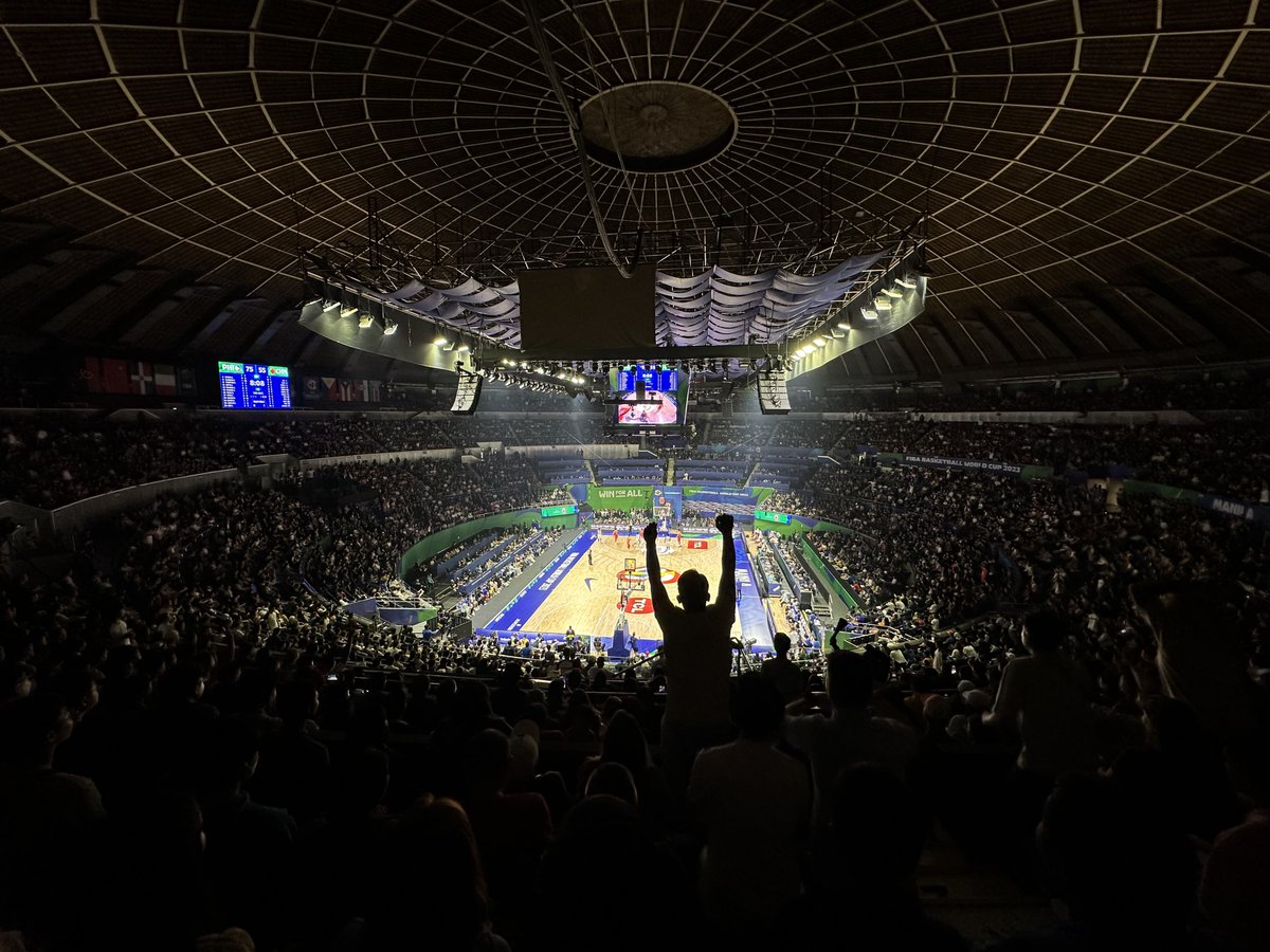 WE ARE 𝟭𝟭,𝟬𝟴𝟬 STRONG TONIGHT PILIPINAS! 💪🏻🇵🇭

#HOMECOURTNATINTO #FIBAWC #WinForAll #FIBAWCatTheBigDome #TheBigDome