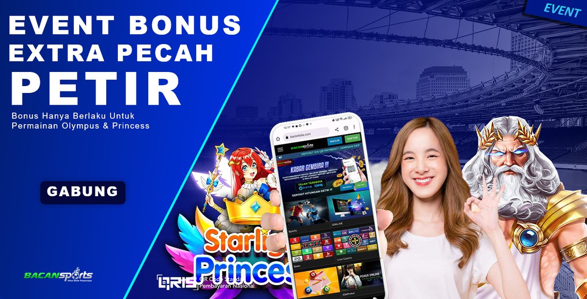 EVENT MAX WIN PLUS EXTRA PETIR

Event Hanya Berlaku di Gates of Olympus & Starlight Princess

*Hanya di BacanSPORT MAXXWIN up to 10.000x!!!!*

*Main Game Slot Starlight Princess paling untung di BacanSPORT !*

Aturan Bonus:

#BACANSPORT #BACANSPORTS #BACANSLOT #BACAN4D