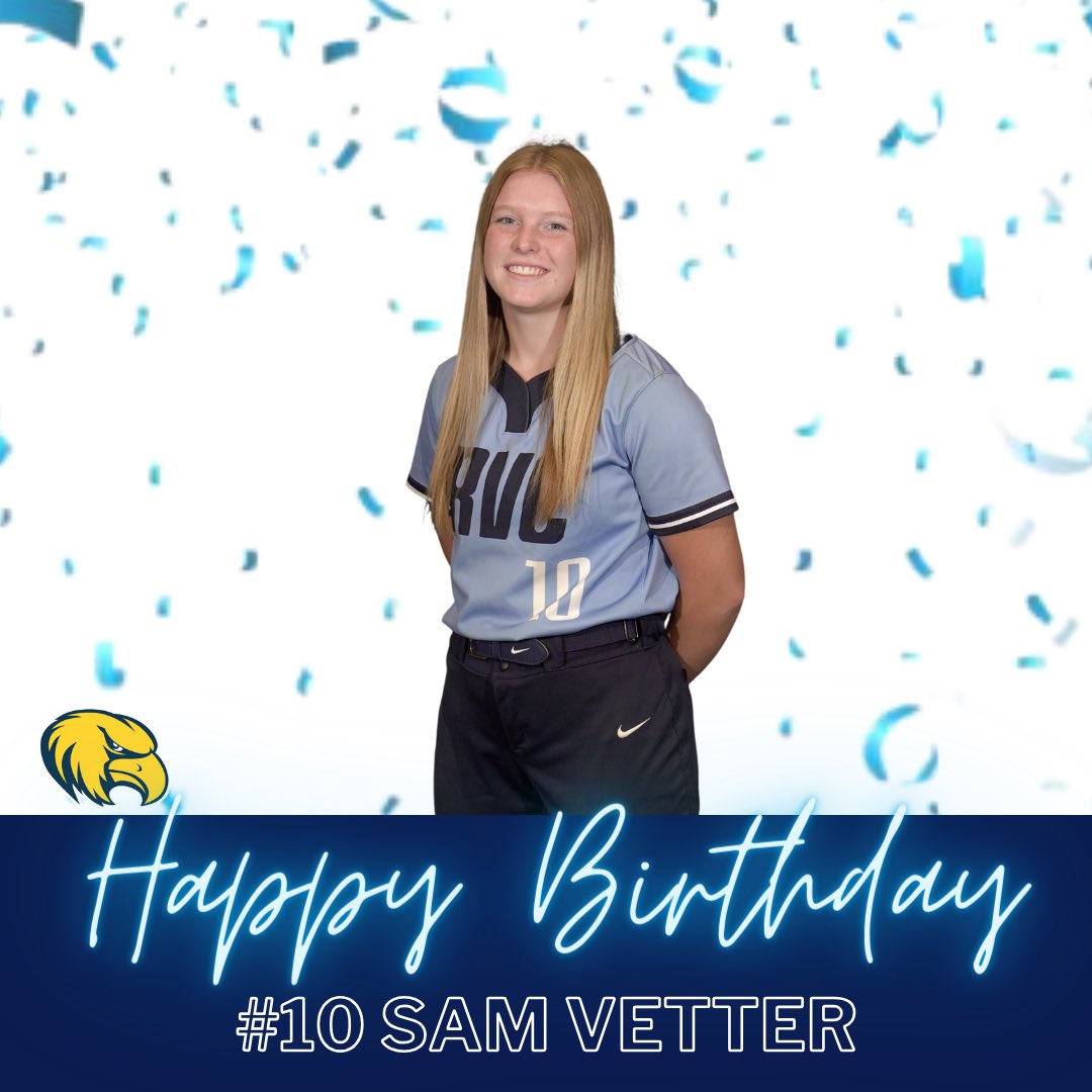 RVC_Softball's tweet photo. Happy birthday to freshmen Sam Vetter! 🎈Wishing you an amazing day! 🎉 https://t.co/CBI0JiSZY5