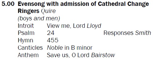 StACathChoirs's tweet photo. Evensong at 5pm is sung by the Cathedral Choir and includes music by #ThomasTertiusNoble and #EdwardCuthbertBairstow. All are welcome. https://t.co/C5IyQg6ZFH