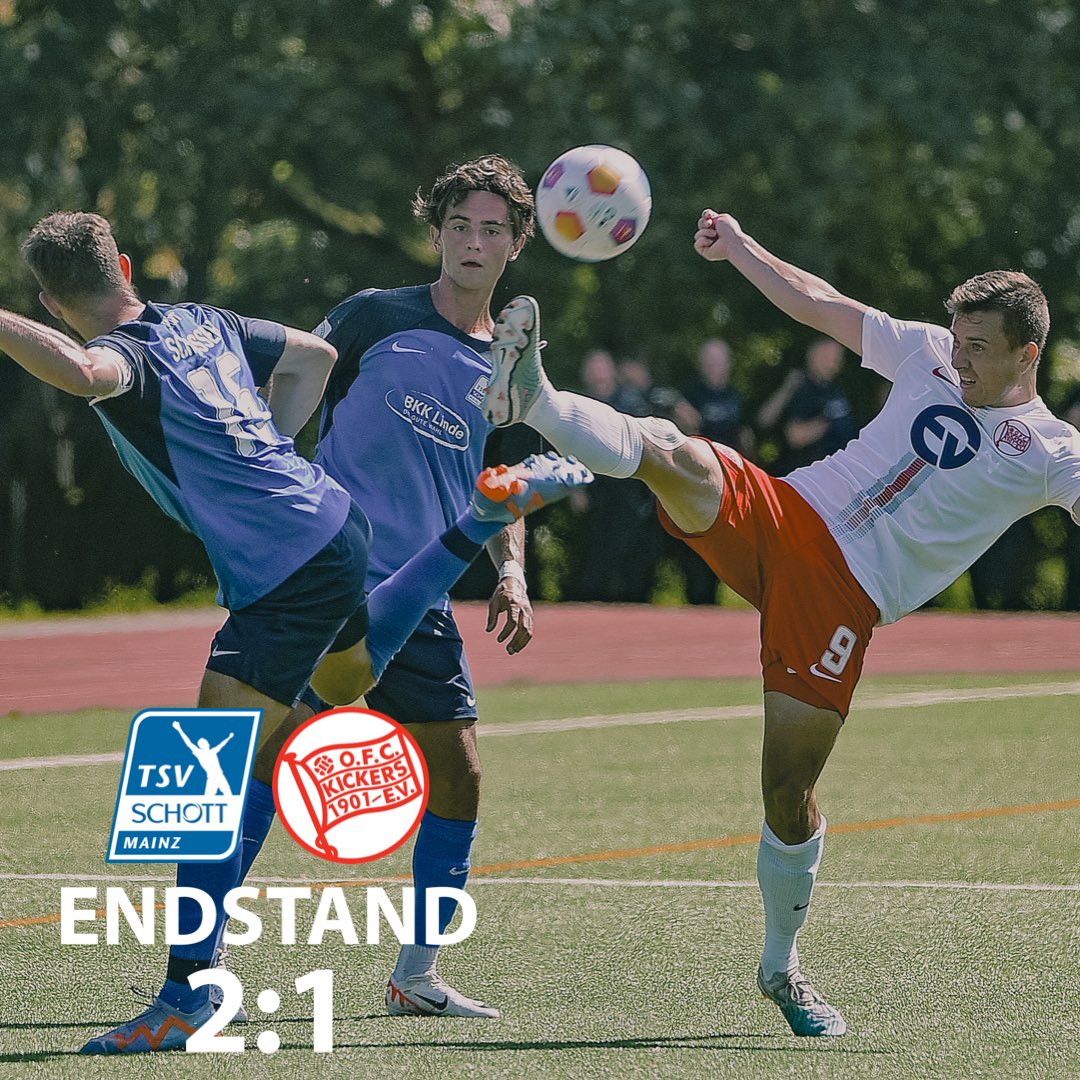 OFC_offiziell's tweet photo. Schlusspfiff, der OFC verliert gegen den TSV Schott Mainz. #TSVSOFC #kickersoffenbach #nurderOFC https://t.co/cYxZyORDWo