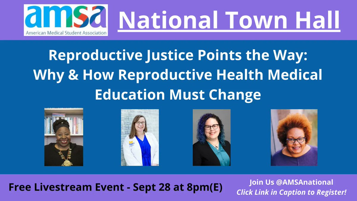 <a href="/AMSANational/">American Medical Student Association (AMSA)</a> believes #AbortionIsHealthcare &amp; skill-building is essential in #MedEd - Join discussion w <a href="/LorettaJRoss/">Loretta J. Ross</a> @DrKBrandi &amp; more! #FuturePhysicians #PreMed #MedStudent #MedTwitter #FutureOB #MedicalStudents #MedStudentTwitter <a href="/SisterSong_WOC/">SisterSong: National Women of Color RJ Collective</a> <a href="/MSFC/">Medical Students for Choice</a> <a href="/prhdocs/">@prh.org</a>