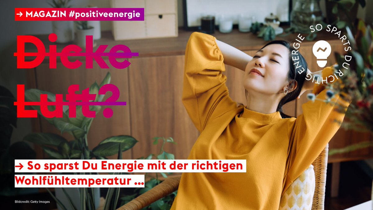 Ein optimales #Raumklima trägt nicht nur zum Wohlbefinden bei, es kann auch dabei helfen, #Energie zu sparen – und den eigenen #Geldbeutel zu schonen. 💡

Mit unseren sechs #Tipps klappt es mit der sparsamen Wohlfühltemperatur wie von selbst. 🤩

👉 mehr.enercity.de/optimale_raumt…