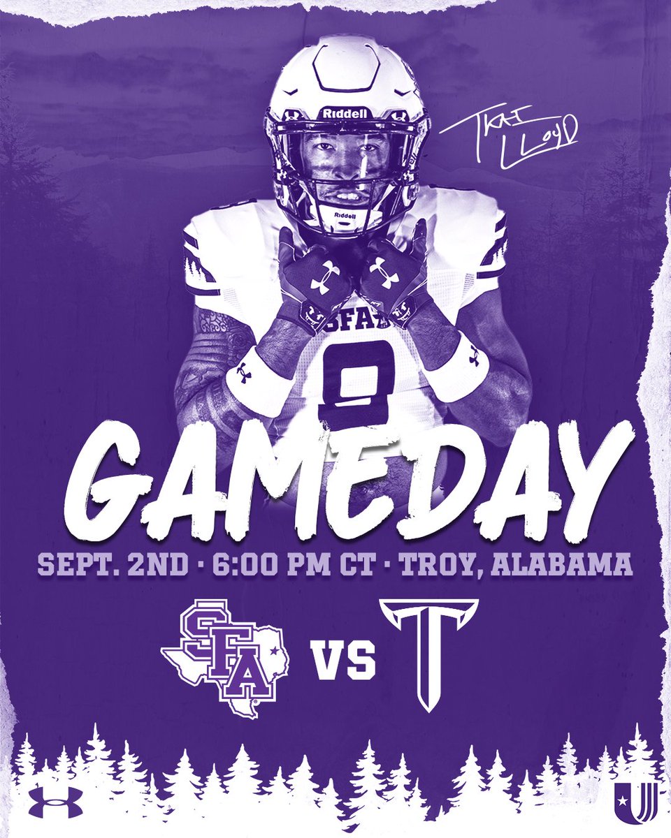 SFA_Football's tweet photo. Lumberjack Football is back🪓

SFA @ Troy
🪓 🆚 ⚔️
🗓️ : 9.2.23
⏰ : 6:00 PM CT
📍 : Veterans Memorial Stadium
🎥 : https://t.co/oUHAvYYOWu
📻 : https://t.co/wmvoUp1NhO
🎟️ : https://t.co/CC21Mbv7R9...
📰 : https://t.co/jN5m5Y97Qv
📊 : https://t.co/Kb1gnjJA3F

#AxeEm x #RaiseTheAxe https://t.co/rNlnIx0gaH
