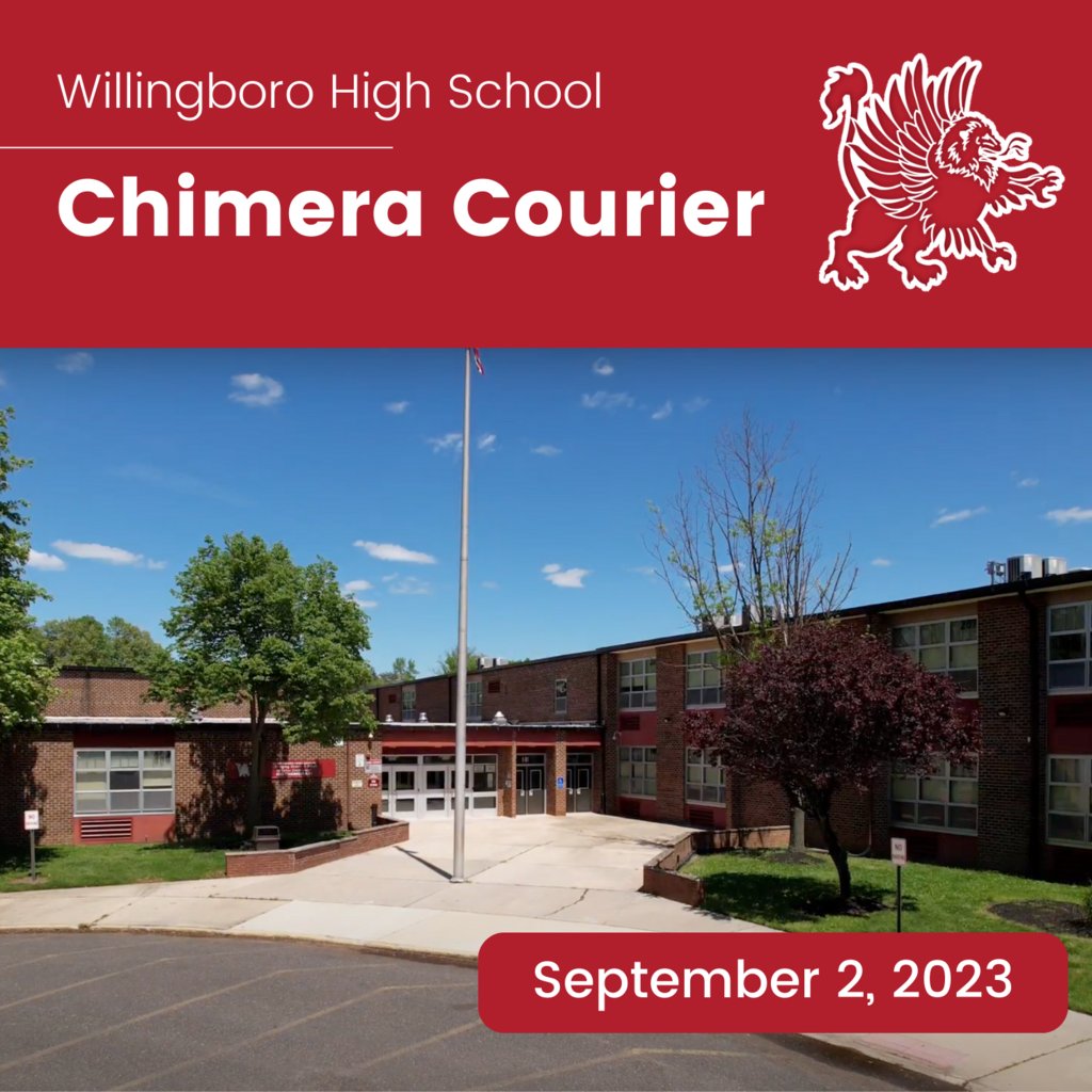 Hello Chimera Nation! The debut edition of the Chimera Courier is now live! The Courier is our weekly newsletter with news about Willingboro High School. Check out our Back to School Newsletter here --&gt; 5il.co/23zfs
