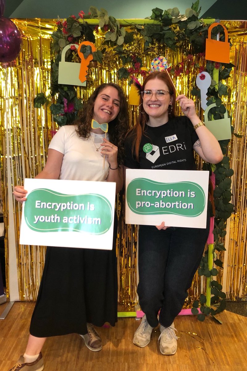 ellajakubowska1's tweet photo. Delighted to be back at FNF to mobilise for our digital rights! Top of the agenda: why encryption is the key 🔑 to so many of our human rights. #CelebrateEncryption https://t.co/m2l7uLhPda