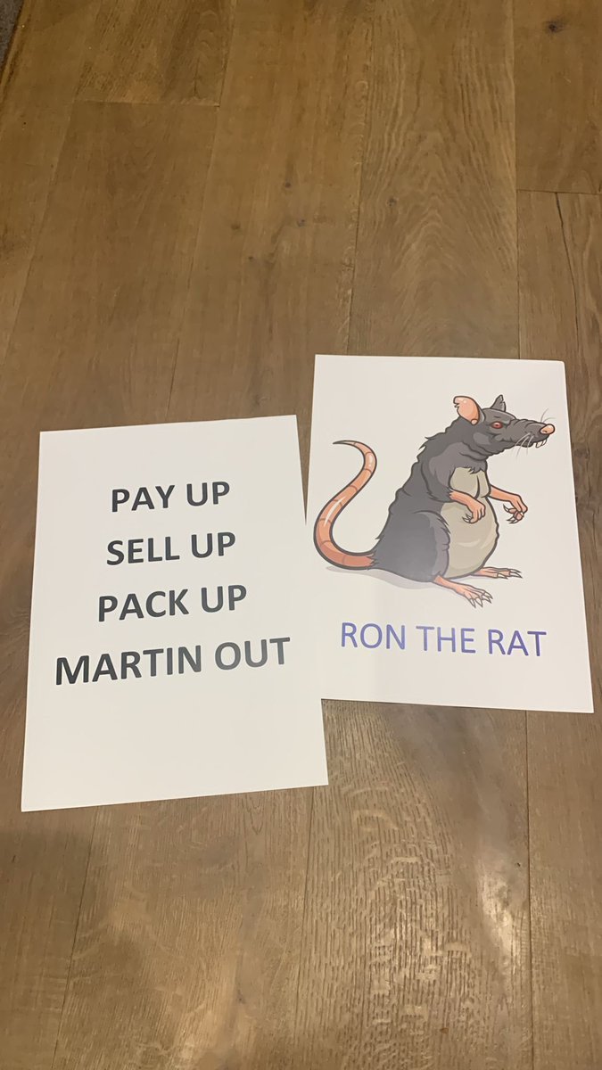 These are the posters around the ground #martinout
