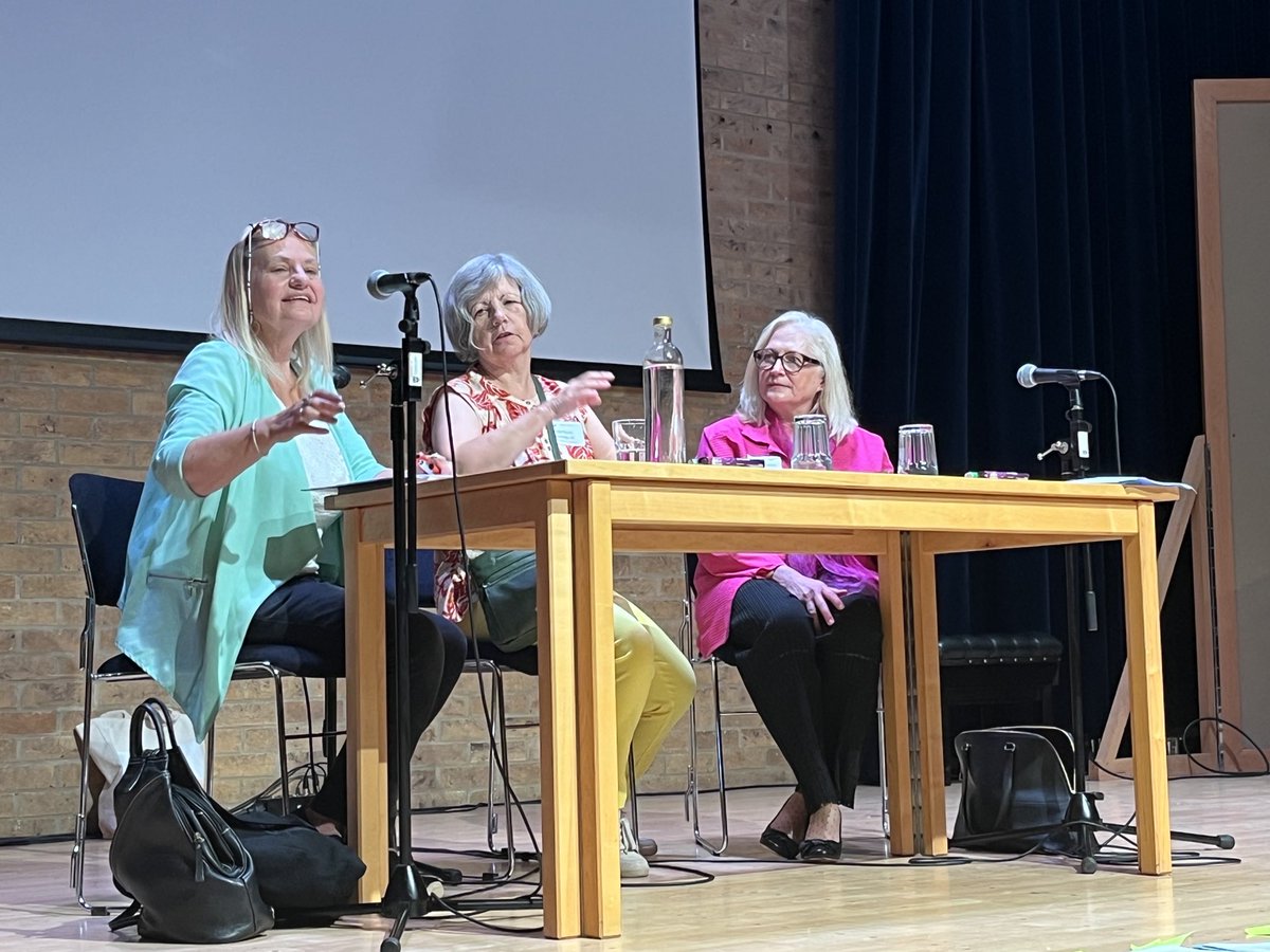 springman_sarah's tweet photo. ⁦@Barbara_Pym⁩ society welcomed ⁦@JdP_oxford⁩ by chair &amp; ⁦@hilda_beastoxf⁩ alumna #DebFisher &amp; colleagues. All enjoying today’s event &amp; post-prandial fun last night in the SCR, watched over by Baroness KitKat &amp; the Hon. Bournville! Pym-ish? ⁦@AdamsTriona⁩ https://t.co/JB5vMmJqkp
