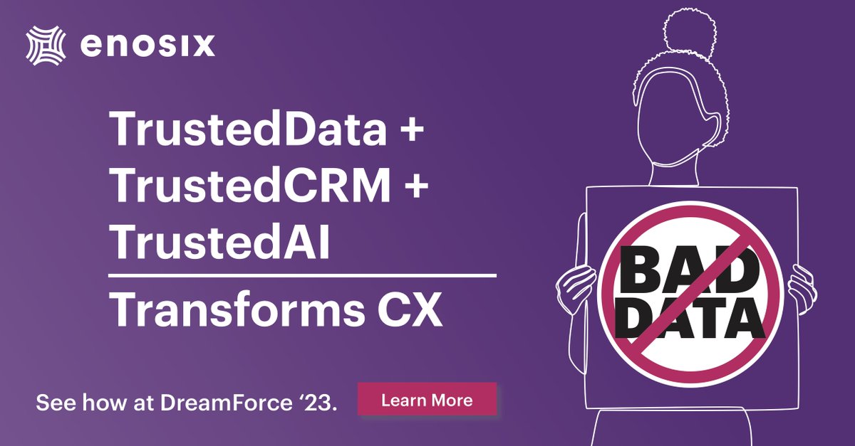 #TrustedData is the foundation for #TrustedCRM which leads to #TrustedAI - all those together are the FUTURE of TRANSFORMATIVE CX.  Let’s meet at #df23.  Learn about real-time prebuilt SAP data integration For SAP sessions and meetings: bit.ly/3sAUsDh