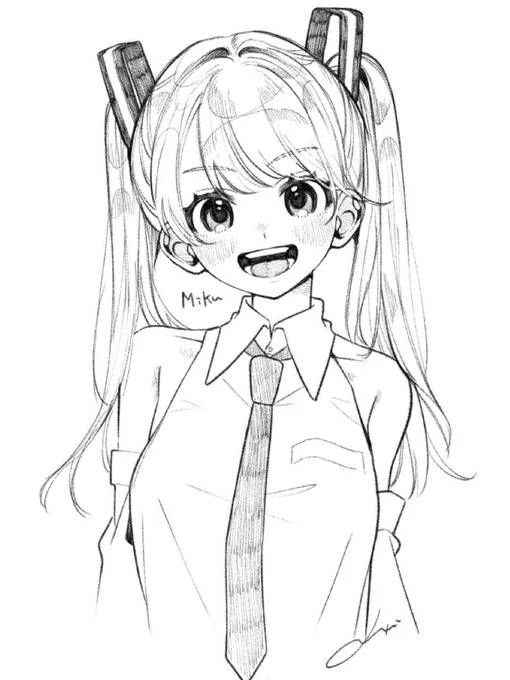 落書きミクさん 