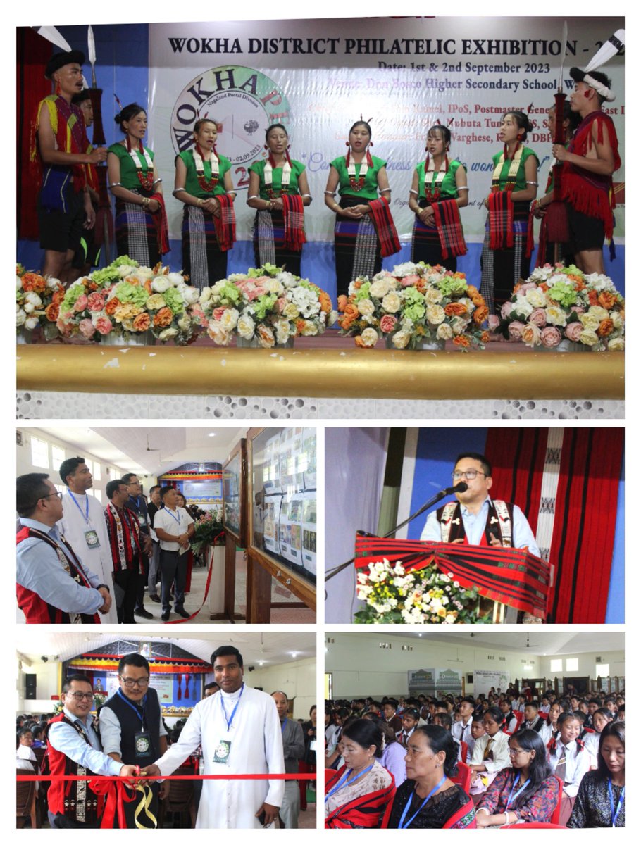 cpmgnortheast's tweet photo. A District Level Philately Exhibition was held at Wokha, Nagaland graced by Sh. Som Kamei, Postmaster General, NE-II, as Chief Guest. Fr. C.Joseph. Principal DBHSS, Wokha as Guest of Honor &amp; Sh. Nuhuta Tunyi, NCS, SDO Civil Wokha as Spl. Guest. @IndiaPostOffice https://t.co/xxjXLBwwWU