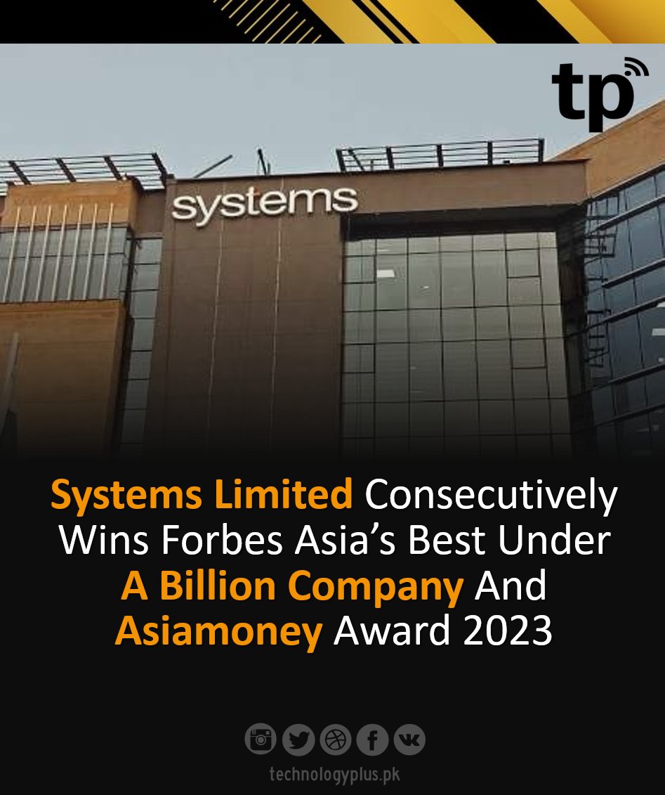 #Systems_Limited Consecutively Wins #Forbes Asia’s Best Under A Billion Company And #Asiamoney Award 2023
Read more 🌐 : technologyplus.pk/2023/09/02/sys…
Follow on FB 🌐 : lnkd.in/diKN5pSG

.

.

#Systems #utilities #utility_store #NorthWazirstan #foodstartups #food_shortage