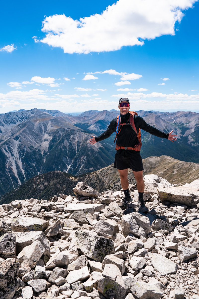 SennaLeith's tweet photo. On top of Mount Princeton a couple days ago - with my mom nonetheless :). It had been a minute since I was last above 14,000 feet… Thankful to have a badass mother to accompany me on some high alpine adventures ❤️ #colorado #14er https://t.co/WJXEDtjkyQ