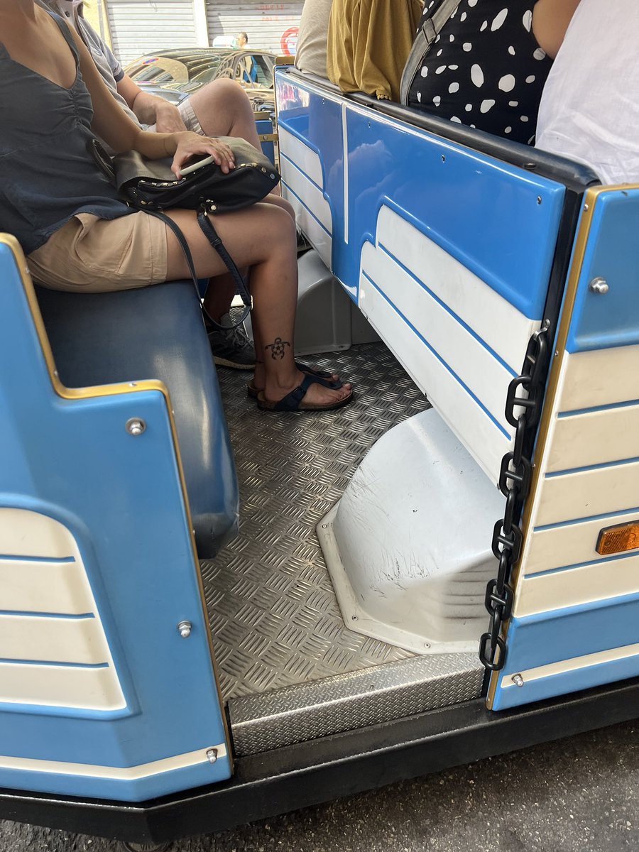 NoLongerMrsP's tweet photo. @choosemarseille #rugbyworldcupmarseille  If you are visiting Marseilles beware the Tourist office. Sold hard on the little train tour Tried to get us to sit four abreast over wheels! Then laughed with the promoter about us when I requested refund not realising I understood. https://t.co/JuosQ7jd1E