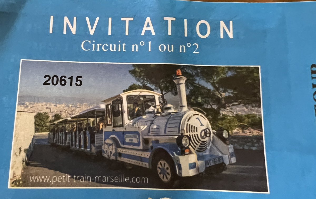 NoLongerMrsP's tweet photo. @choosemarseille #rugbyworldcupmarseille  If you are visiting Marseilles beware the Tourist office. Sold hard on the little train tour Tried to get us to sit four abreast over wheels! Then laughed with the promoter about us when I requested refund not realising I understood. https://t.co/JuosQ7jd1E