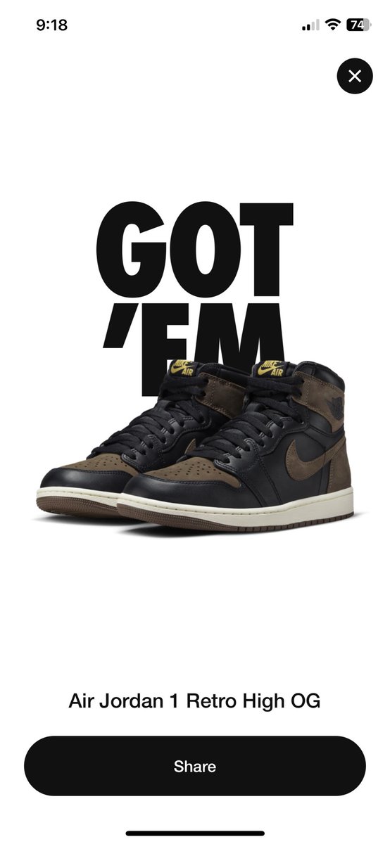 SneakerrT_'s tweet photo. @SneakerVisionz LATE SNKRS dub. EASY COP 😂 https://t.co/IGbdOBn0o4
