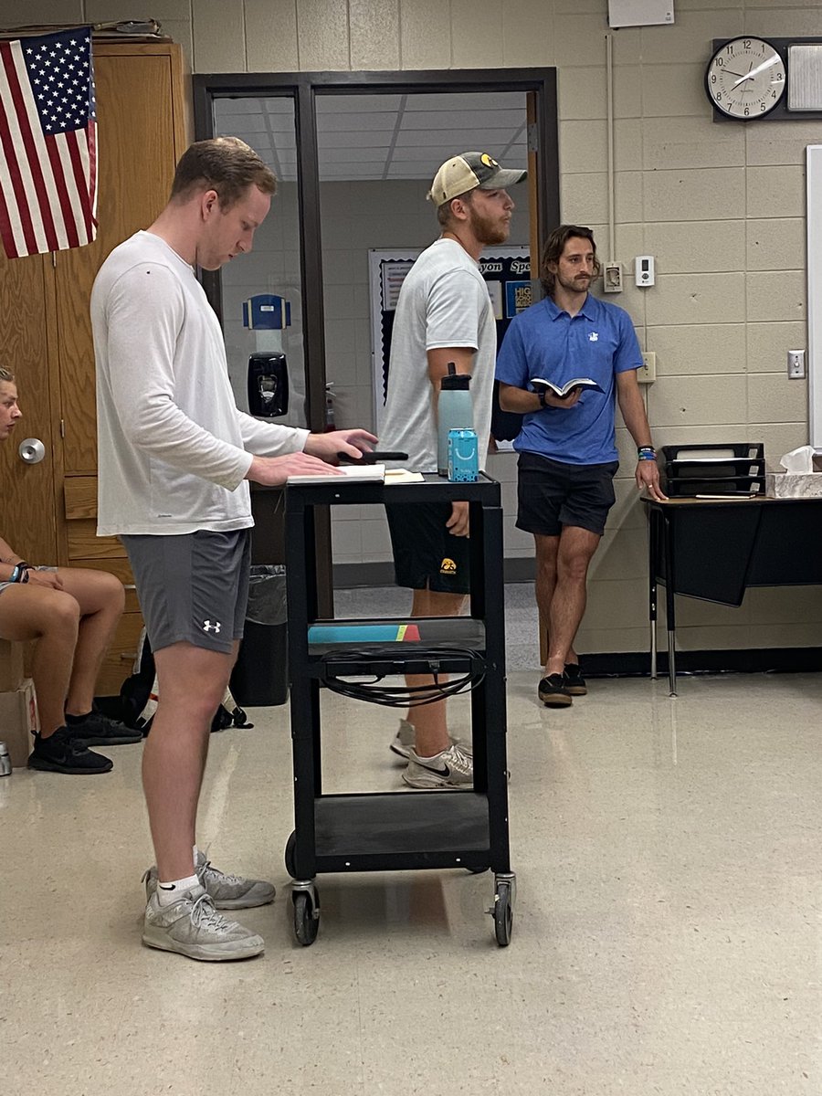 WestLyonGBB's tweet photo. 53 students showed up to the first FCA meeting of the year. 

West Lyon football team scored 53 points last night. 

#OddOrGod https://t.co/Joq3Z7SuOF