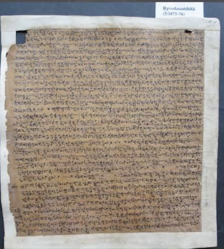 We are glad to share that the birch-bark *Rigveda manuscript* from Kashmir, written in the Sharada script, and held by @bhandarkarI is to be displayed as one of the two *Artefacts of National Importance of India* in the *G-20 Summit Exhibition!*