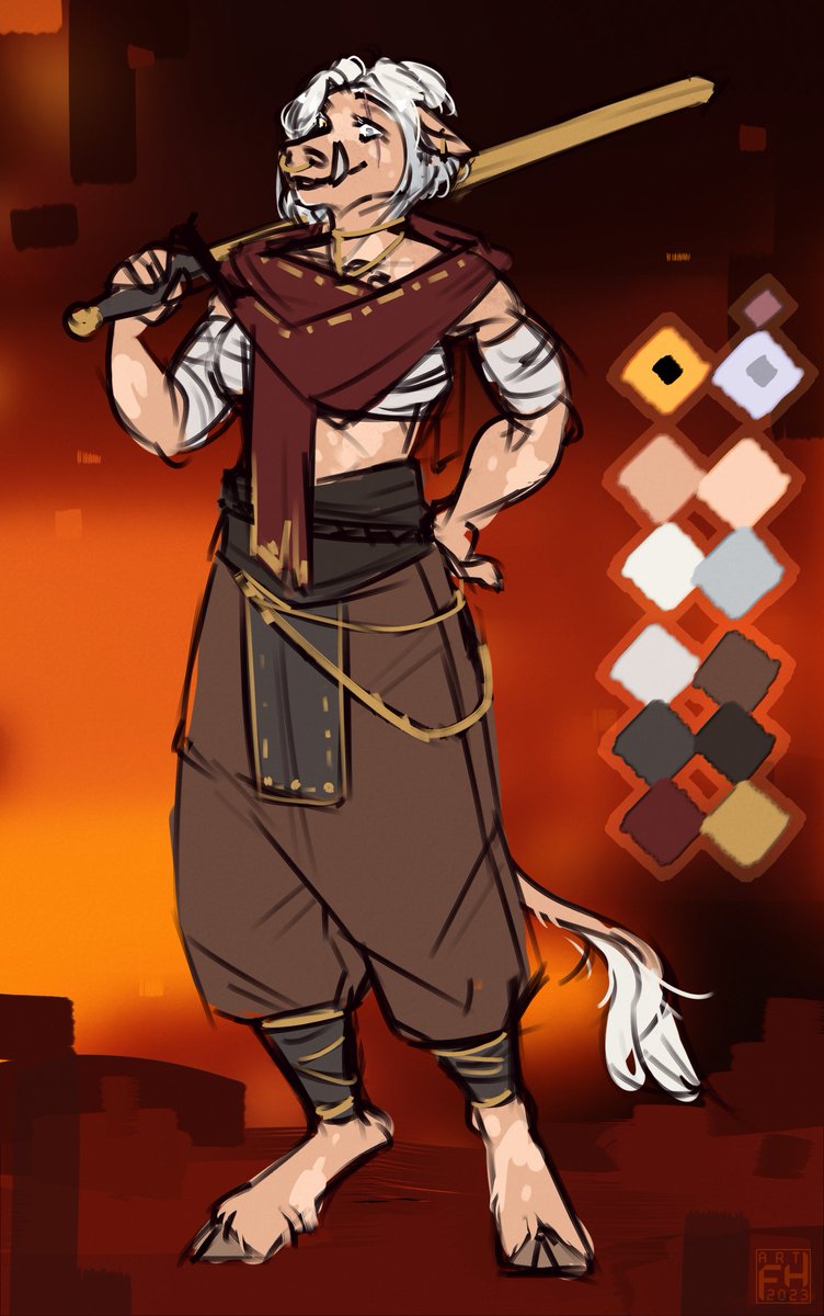 My friends and I decided to create a minecraft RP project and are now thinking over the history of the world
I created a piglin for myself (female)

Maybe then there will be arts dedicated to the plot of what is happening on the server

oink oink 🐷