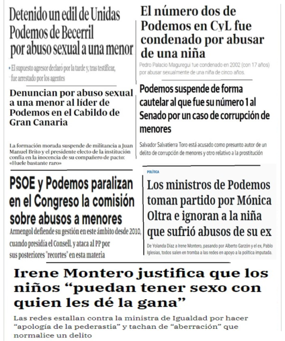 <a href="/PabloEchenique/">Pablo Echenique</a> Dejemos por el momento a un lado a Rubiales y comentemos otros casos muchísimo más graves. ¿Pero qué os pasa a los de Podemos con el sexo y los niños?