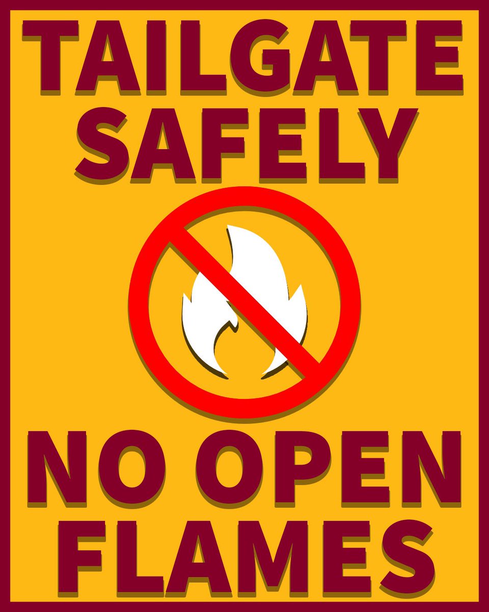 We are asking folks to practice fire safety at their tailgates while the state remains under the burn ban. Help us help our first responders. #lagov #lawx