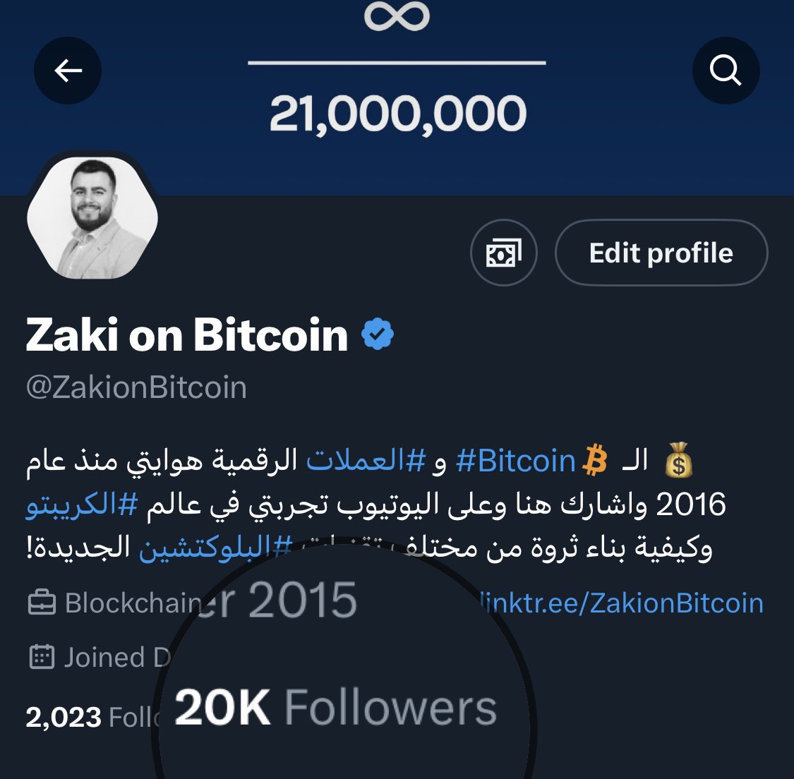 Zaki on Bitcoin tweet media
