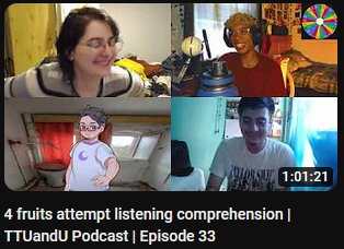 TTUandU's tweet photo. EPISODE! 🚨
understanding that nobody in this discord call can read or write without  the help of gr*mmarly or autocorrect, in attempts to save the lives of  the gay people around us, we do a listening comprehension game called  "pob reads his notes".

🔗: https://t.co/ceEhxLtbuQ https://t.co/xk6pQHAnci