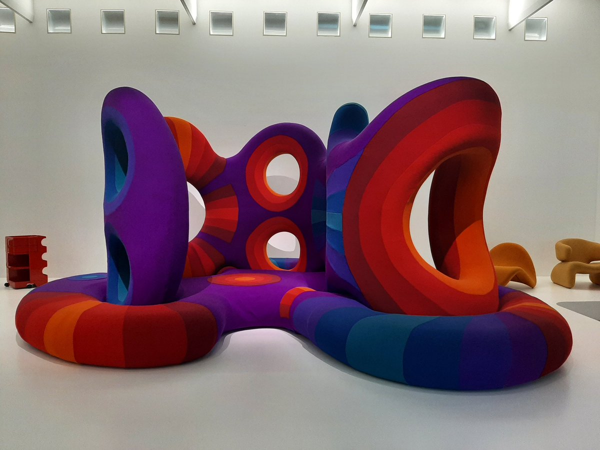 Siège Living Sculpture de Verner Panton au @CentrePompidou 
#centrepompidou #vernerpanton #museum #Paris