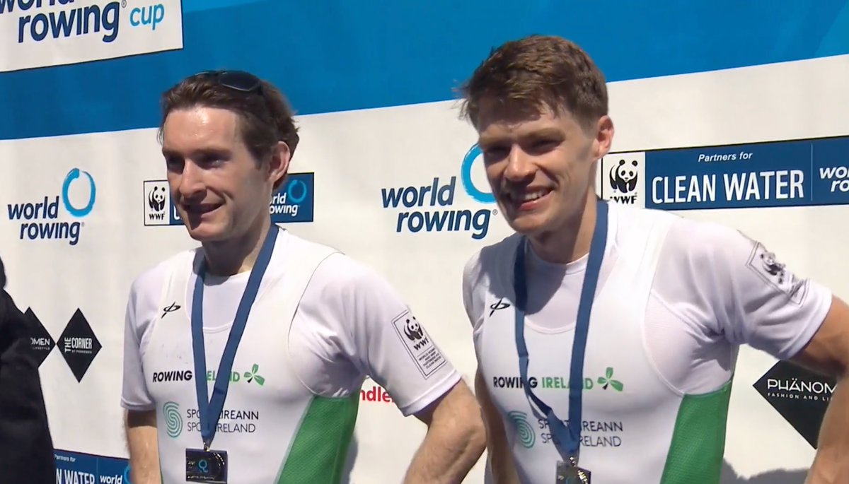 lmgorman77's tweet photo. Back in action! Paul O'Donovan and Fintan McCarthy are among the first in action for Ireland at the World Rowing Championships. See the schedule for the Ireland crews here: https://t.co/EOII1NVNsJ https://t.co/3ZYL3pStGd