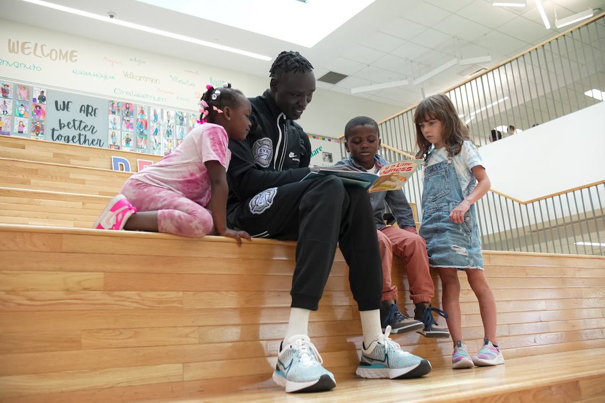 csu_basketball's tweet photo. Excited to continue our partnership with Campus International School! Our guys had a great time reading and interacting with the students earlier this week! 

#HEART | #GoVikes https://t.co/guVQTBARa9