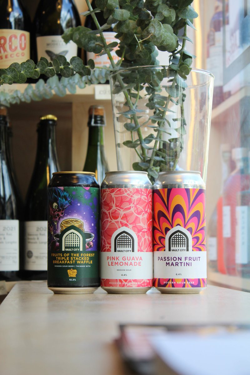 Great sunny weekend ahead! 
New beers arrived from @vaultcitybrew 🍺🍬🧇

corkandcask.co.uk/?s=Vault+city&…