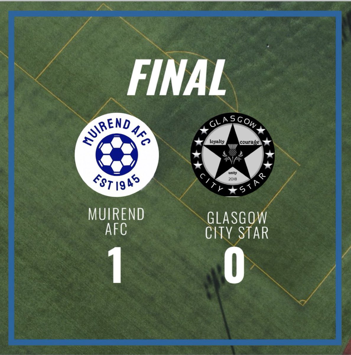Muirend AFC (@muirend_afc) on Twitter photo A penalty calmly put away by <a href="/DarylCallaghan8/">Daryl Callaghan</a> saw Muirend take the lead early on in the game after a handball.
A man of the match performance from <a href="/markc6799/">Mark Cunningham</a> as he saved another penalty to keep us in front.
Some late last ditch defending sealed our first 3 points in the league. A penalty calmly put away by <a href="/DarylCallaghan8/">Daryl Callaghan</a> saw Muirend take the lead early on in the game after a handball.
A man of the match performance from <a href="/markc6799/">Mark Cunningham</a> as he saved another penalty to keep us in front.
Some late last ditch defending sealed our first 3 points in the league.