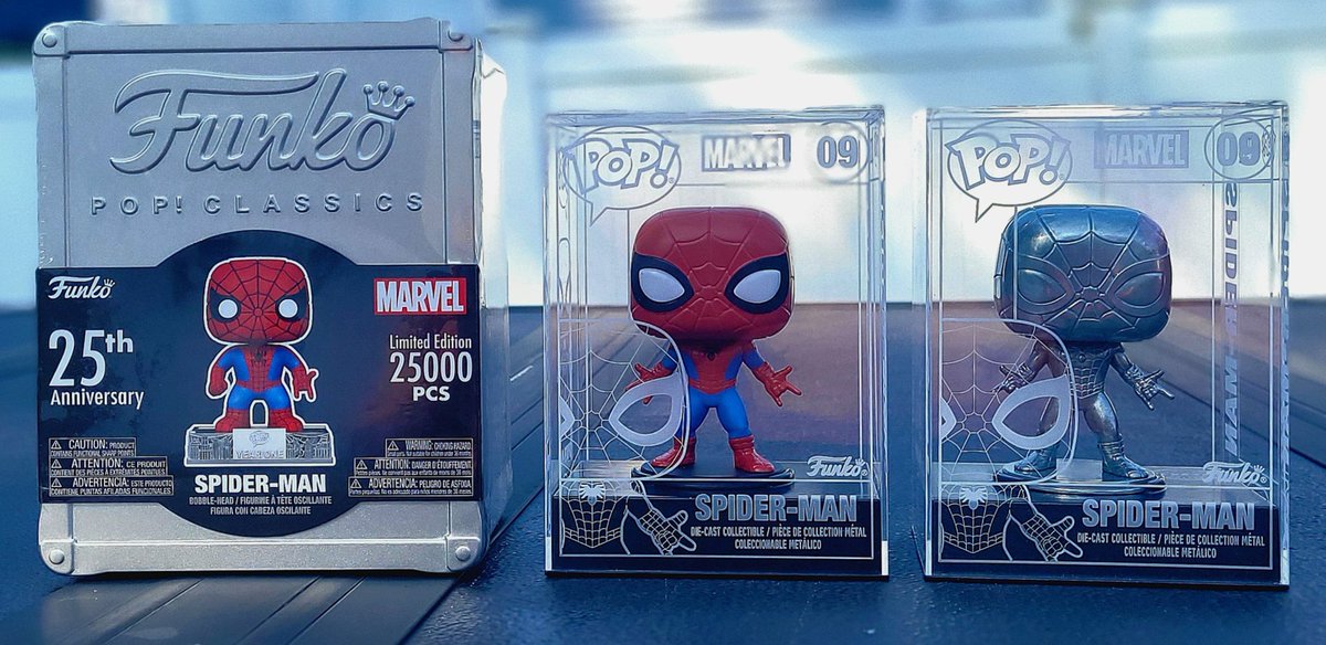 Mail call

Funko Shop Spider-Man delivery.

In person with Die-Cast and Steel Box Edition Spider-Man

It's my first Die-Cast Chase, but common is the one I prefer.

#Funko