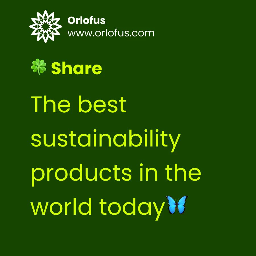 💡 Innovation meets sustainability on Orlofus! Discover and share the top sustainability products and services for businesses. It's what you've been waiting for! 🌿 #SustainableInnovation #SustainableBusiness #sustainability #sustainable