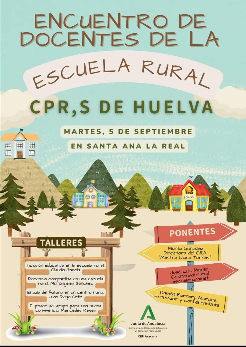santaanalareal's tweet photo. 📢Más de 100 docentes de la provincia asistirán al «Encuentro de docentes de la escuela rural» previo al inicio del curso
🗓️05/09
📍Santa Ana la Real
#EscuelaRural #EscuelaPública #SantaAnalaReal https://t.co/GDRenISnjY