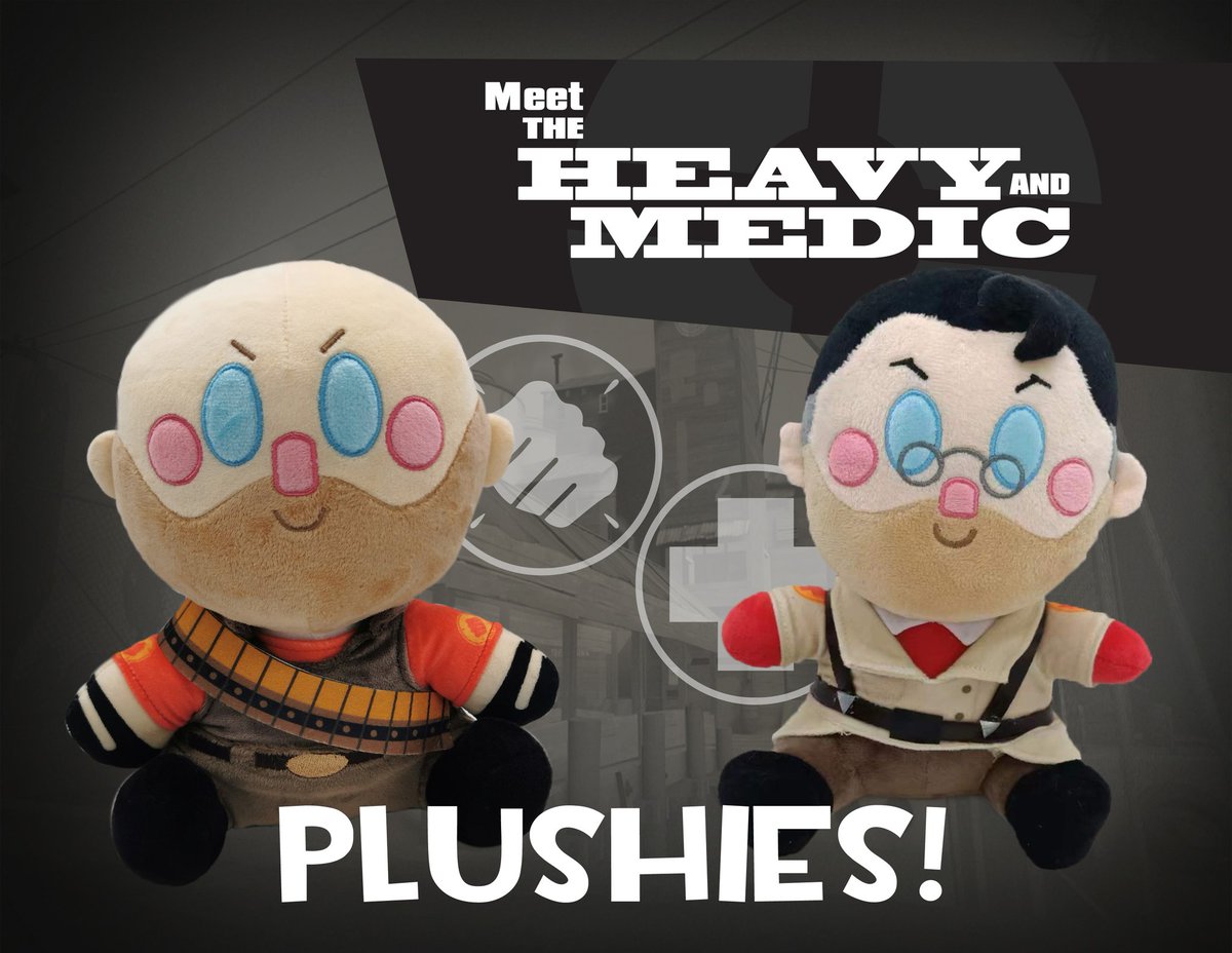 NibletsCriblet's tweet photo. Heavy and Medic plush bundles will be available for purchase again on Monday, September 4th! 

There will be only 10 available at this time, so be sure to get them while you can!
#TeamFortress2 #TF2 #plushie https://t.co/iTxEzNhKVb
