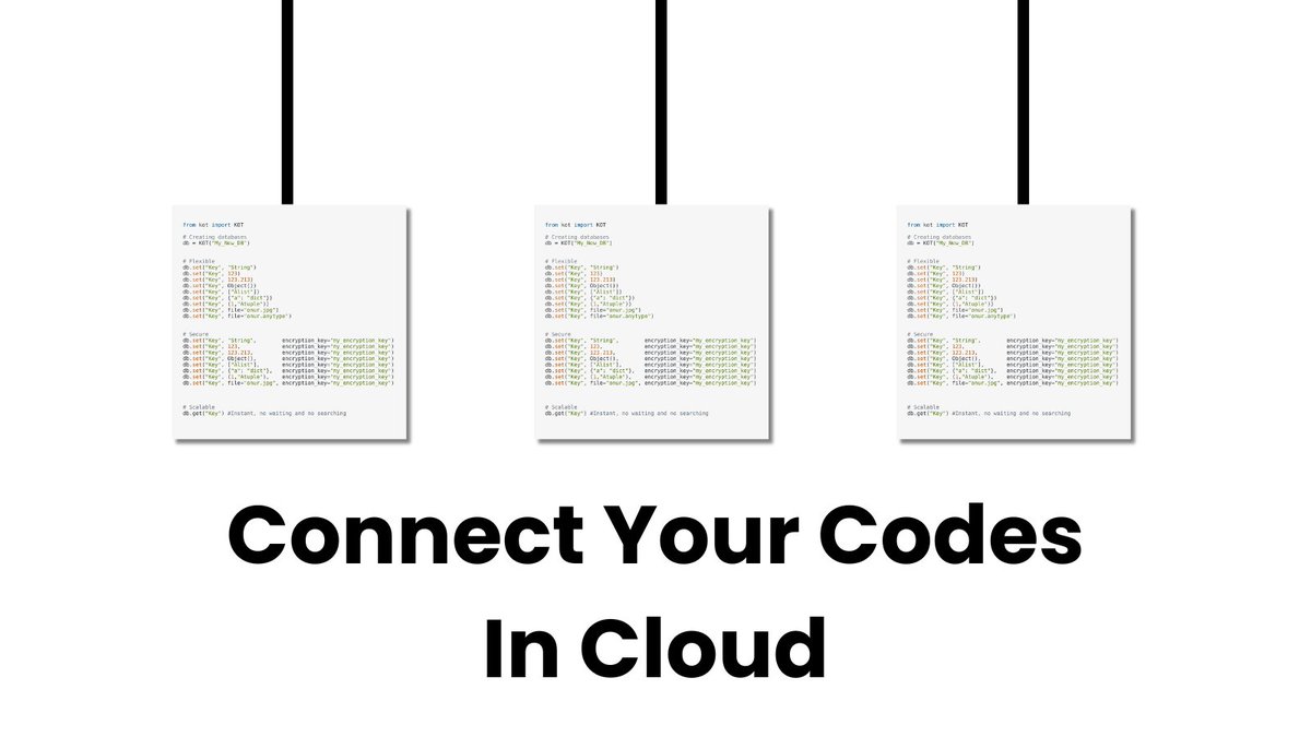 kot_database's tweet photo. KOT Cloud: 

the ultimate, free cloud database for all Python developers. Experience reliability, efficiency, and top-notch security in one powerful solution. Start your seamless development journey with KOT Cloud today!

“Save your #Python Things to the #Cloud”

#KOTDatabase https://t.co/xW1Ugu3Zgw