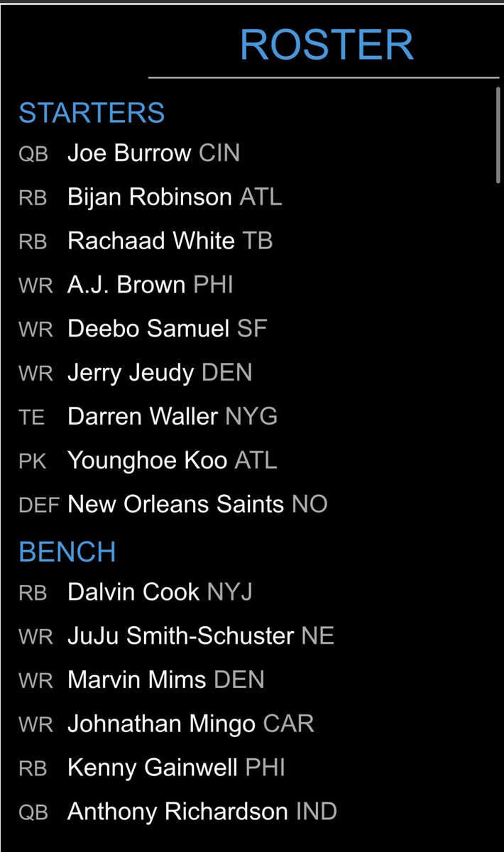 Densieedukes's tweet photo. @Jeff_Mans Thoughts?? 12 team redraft auction league full point PPR. https://t.co/VrFRm7ez1L