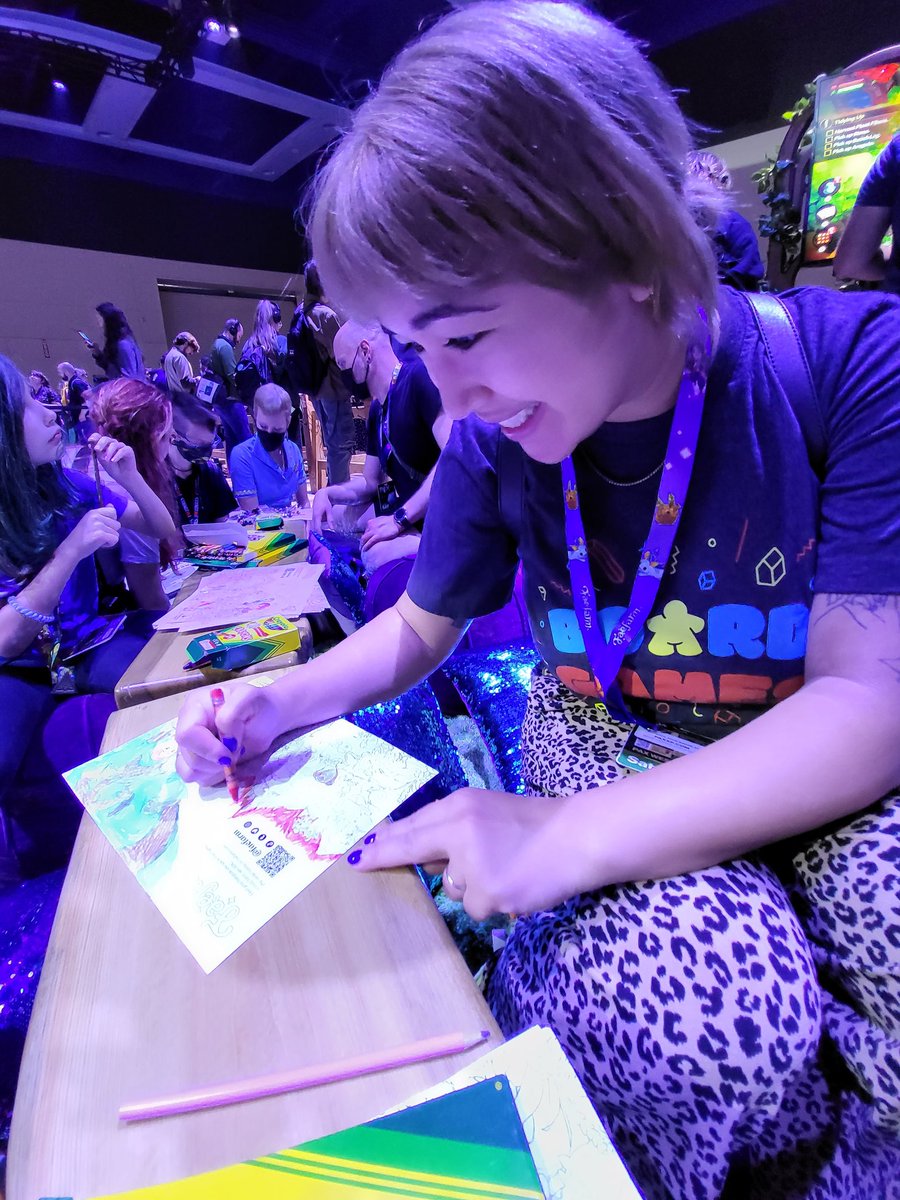 Coloring zone at #faefarm #pax