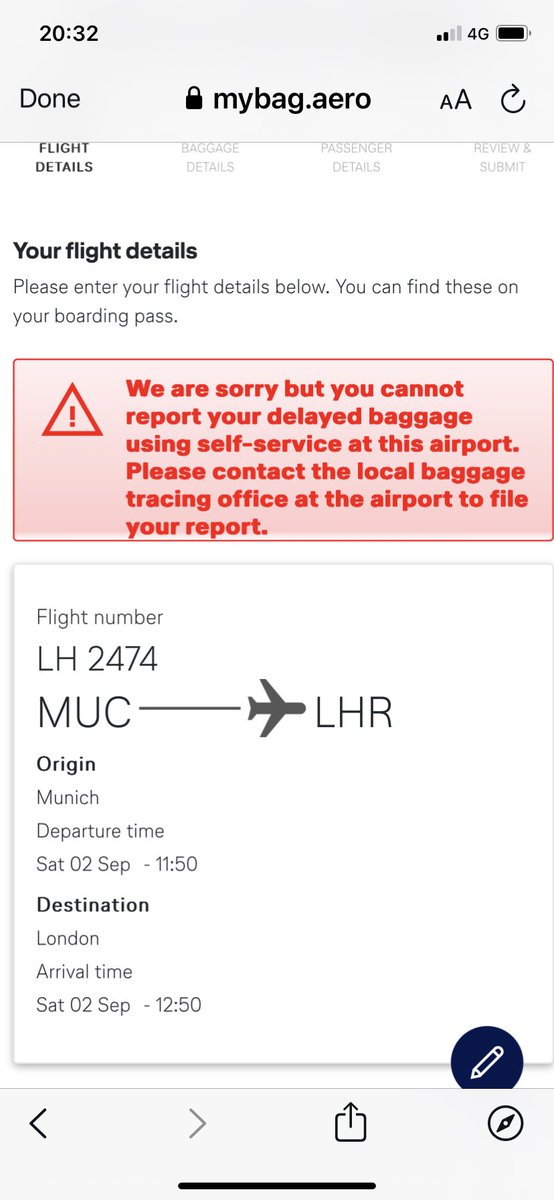 <a href="/lufthansa/">Lufthansa</a> This is the message we keep getting