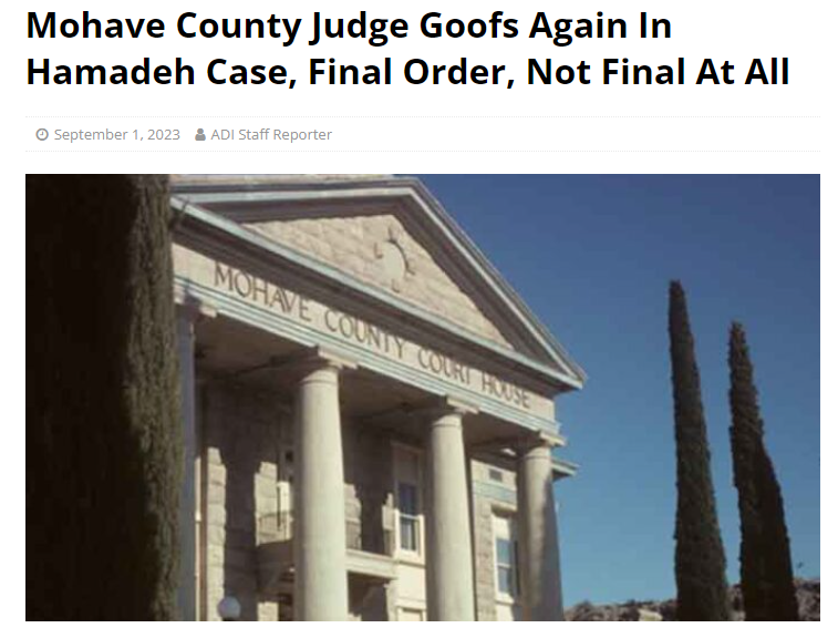 Follow360News's tweet image. BREAKING ARIZONA CORRUPT JUDGE NEWS 🚨

@BehizyTweets, "The judge that oversaw Attorney General candidate @AbrahamHamadeh's election challenge is #refusing to #sign his OWN orders he made in the case despite being ordered to do so by the Arizona Supreme Court. His not signing