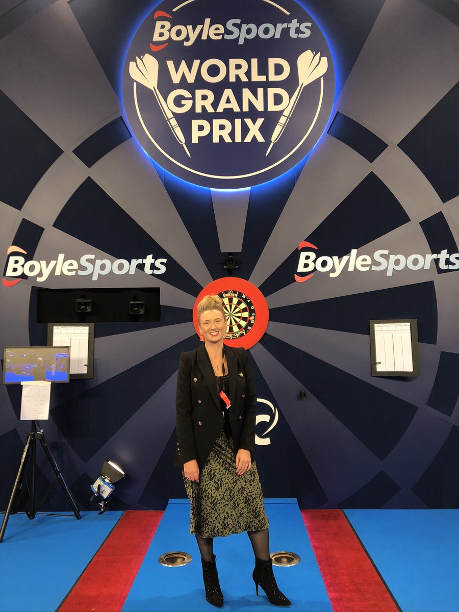 GreyhoundsSK's tweet photo. Farewell BoyleSports. 

It’s with a heavy heart but tonight is my last night after nearly five years with @BoyleSports

Ive been very lucky getting to do a a job that I love so much. From meeting the top darts players in the world, top jockeys, top greyhounds and top horses! 💙 https://t.co/Cyfv57qhnW