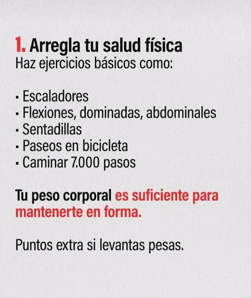 #Arregla tu #salud #física