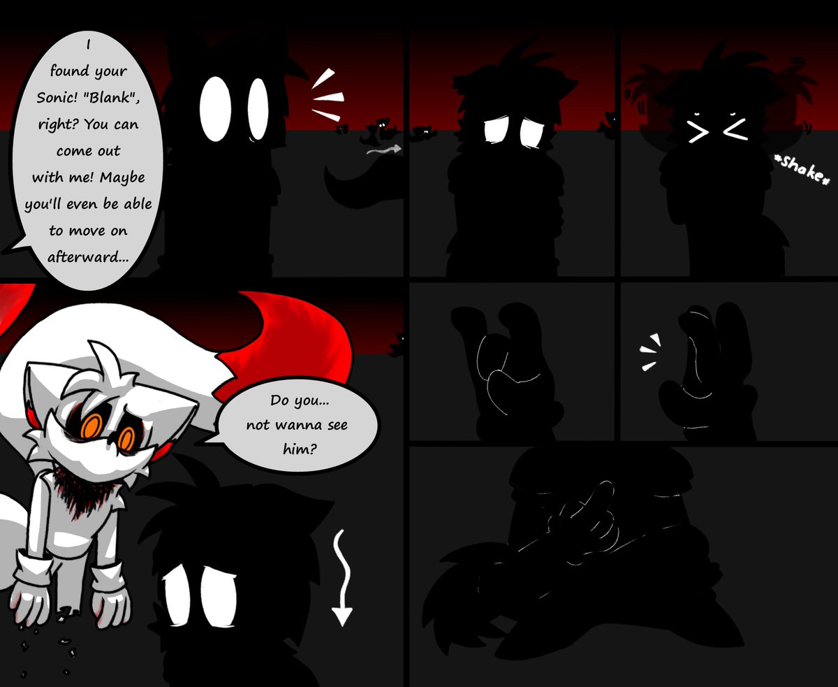 FlipDesert72450's tweet photo. New Normal &amp; Blank (by @RyDoge101 ) interaction comic  

( 3 / 8 )

 #NewNormalSweep #ItsBlankingTime #sonicexeoc #sonicexe #exeoc #exe https://t.co/sH9CRoZZlD