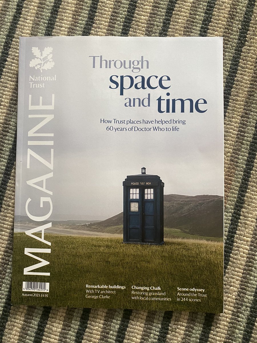The fact that the <a href="/nationaltrust/">National Trust</a> members’ mag has the highest magazine circulation in the UK warms my British heart. Millions of us, reading about folklore, apple harvests and tapestry. This edition with Dr Who and the scone odyssey <a href="/nt_scones/">National Trust Scones</a>. Hooray for Britain. And scones. 🫡